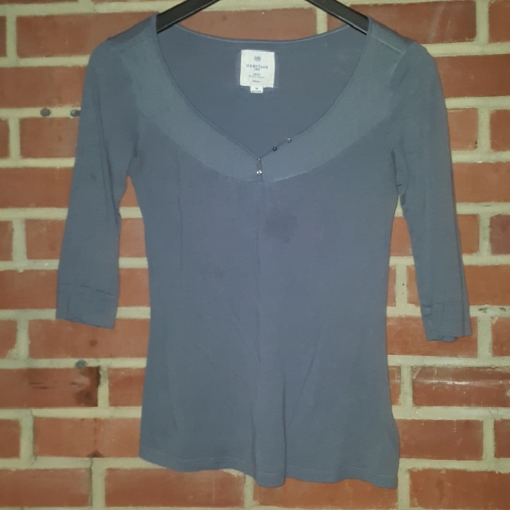 Cute Gray Heritage Top